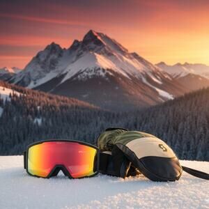 New 2026 SCOTT Snow Bundle: Factor Pro Goggles + Ultimate Hybrid Mittens (M)